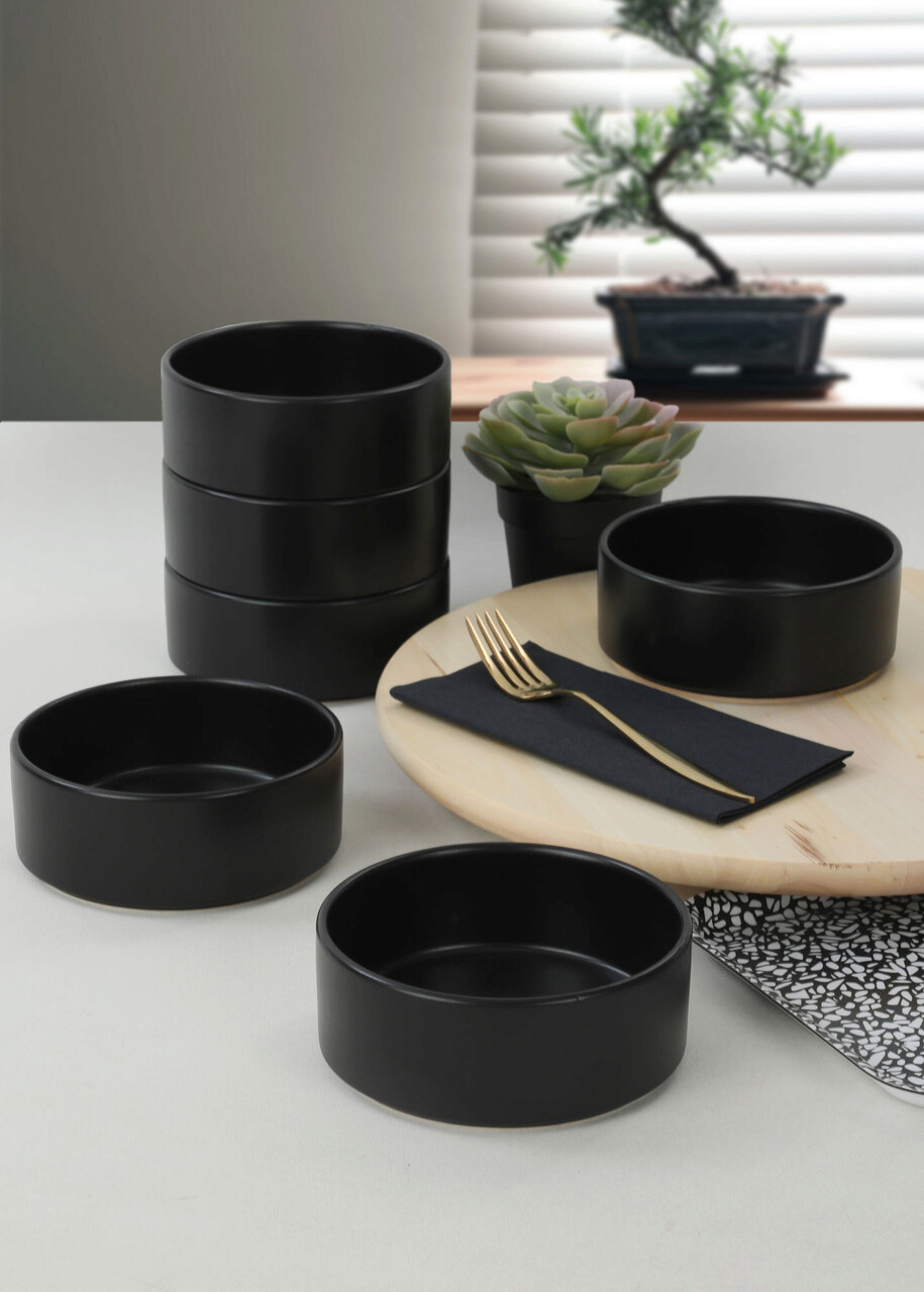 Set boluri, Keramika, 275KRM1631, Ceramica, Negru