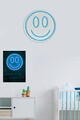 Decoratiune luminoasa LED, Smiley, Benzi flexibile de neon, DC 12 V, Albastru