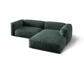 Coltar modular dreapta 2 locuri, Martina-120, Micadoni Home, 283x176x75 cm, catifea, petrol