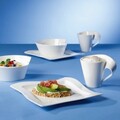 Farfurie pentru desert / salata NewWave, Villeroy & Boch, 23.7x23.7x2.4 cm, portelan premium, alb