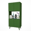 Bufet RF.110.001.004, Gauge Concept, 60x32x135 cm, PAL, verde inchis