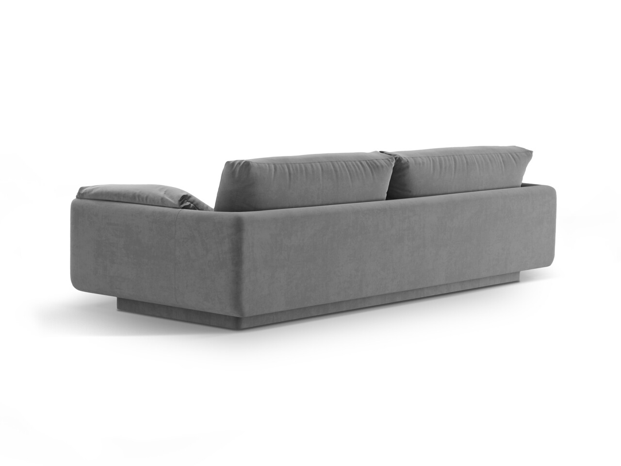 Canapea 3 locuri, Torino-184, Micadoni Home, 220x103x83 cm, catifea, gri deschis - 1 | YEO