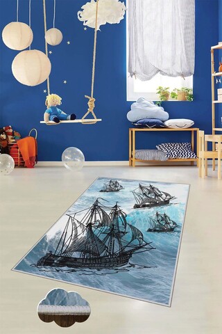 Covor, HMNT463, 120x180 cm, Poliester, Multicolor