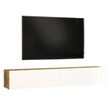 Comoda TV Dello, Pakoworld, 180x31.6x29.6 cm, PAL/MDF, sonoma/alb