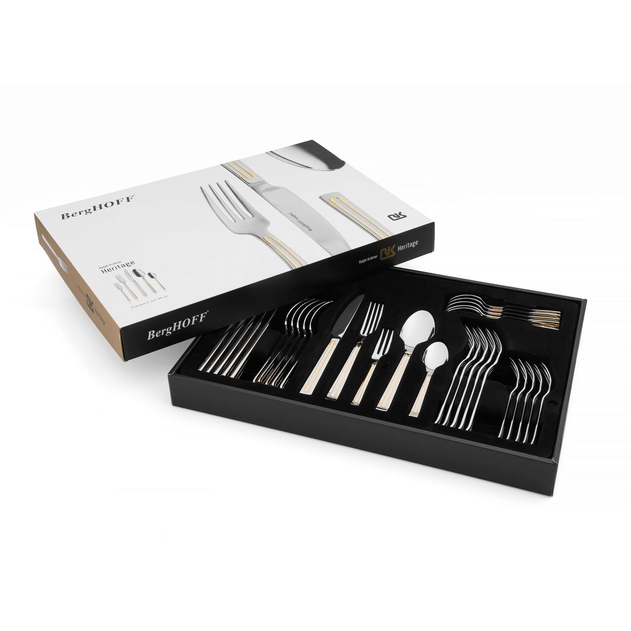 Set Tacamuri 30 Piese BergHOFF, Essentials Heritage, Inox