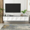 Comoda TV, Olivia, Artemis, 180x45x37 cm, PAL, Alb / Antracit