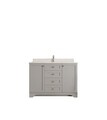 Set mobilier de baie (2 piese), Jussara, Yellowstone 48, Gri