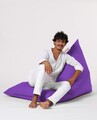 Fotoliu puf, Bean Bag Ferndale, Pyramid Bed, 145 cm, poliester impermeabil, mov