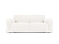 Canapea 2 locuri, Molino-101, Micadoni Home, 170x95x72 cm, tesatura boucle, alb