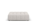 Taburet, Jennifer-140, Micadoni Home, 102x80x40 cm, tesatura chenille din poliester, gri deschis