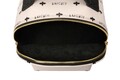 Rucsac, Lucky Bees, 338 Cream Black, piele ecologica, crem/negru