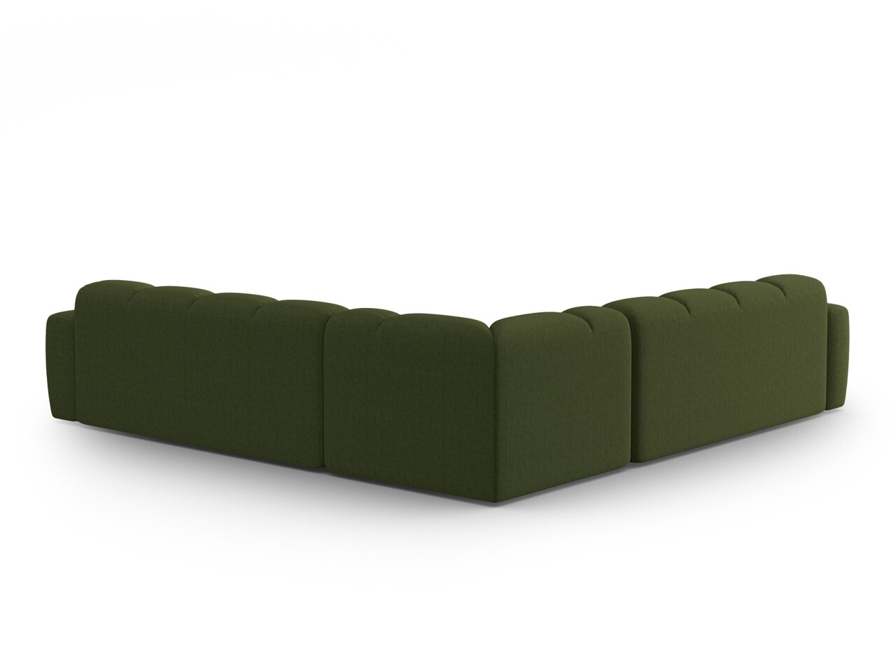 Coltar simetric 5 locuri, Lisa-193, Micadoni Home, 310x310x77 cm, tesatura structurata, verde melange - 1 | YEO