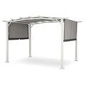 Pavilion pentru gradina / Gazebo, Shadow, L.360 l.269 H.225 cm, otel, alb/gri