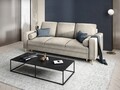 Canapea extensibila, Mimosa, Mazzini Sofas, 3 locuri, cu lada de depozitare, 220x100x92 cm, catifea, bej