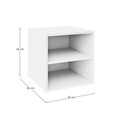 Raft modular Composite Cube W-Shelf, Bizzotto, 35x35x35 cm, PAL/MDF, alb