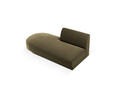 Modul canapea stanga 2 locuri, Miley, Micadoni Home, BL, 158x85x74 cm, catifea, verde