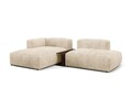 Coltar modular stanga 2 locuri, Martina-212, Micadoni Home, 285x176x75 cm, velur, bej deschis