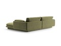 Coltar stanga 4 locuri, Torino-184, Micadoni Home, 250x170x83 cm, catifea, verde deschis