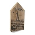 Decoratiune luminoasa Paris, Versa, 17x34 cm, lemn