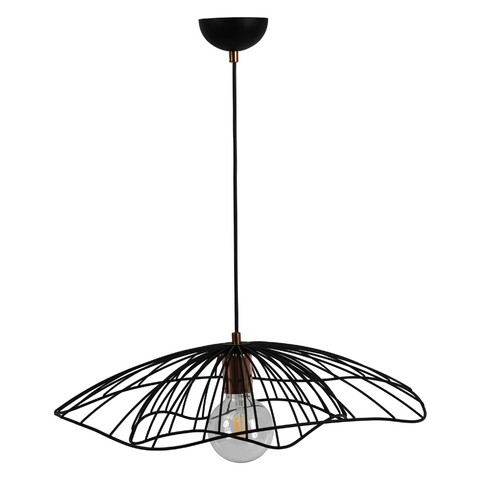 Lustra Tulip, Maison in Design, Ø25 cm, 1 x E27, 100W, negru