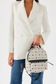 Rucsac, Lucky Bees, 338 Cream Black, piele ecologica, crem/negru