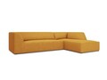 Coltar dreapta 4 locuri, Ruby, Micadoni Home, BL, 273x180x69 cm, poliester, galben