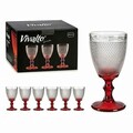 Set 6 pahare de vin Points, Vivalto, 330 ml, sticla, rosu