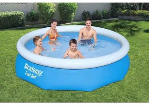 Piscina gonflabila Bestway Fast Set 57270 cu pompa de filtrare, 305x76 cm, PVC