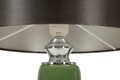 Lampa de masa Eva, Mauro Ferretti, 1 x E27, 40W, 33x57 cm, sticla/fier/catifea, alb/gri