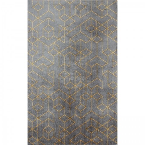 Covor rezistent LG 01 - Grey, Yellow, 160x230 cm