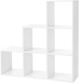 Corp biblioteca Step Shelf, Vasagle, 97.5 x 29 x 97.5 cm, PAL, alb