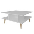 Masuta de cafea, Retricy, Akya Coffee Table, 89x89x44 cm, PAL, Alb