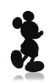 Decoratiune luminoasa LED, Mickey Mouse, MDF, 60 LED-uri, Roz