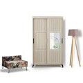 Dulap pentru haine, Comforty, Pasific Home Fuga, 120x216x60 cm, Stejar