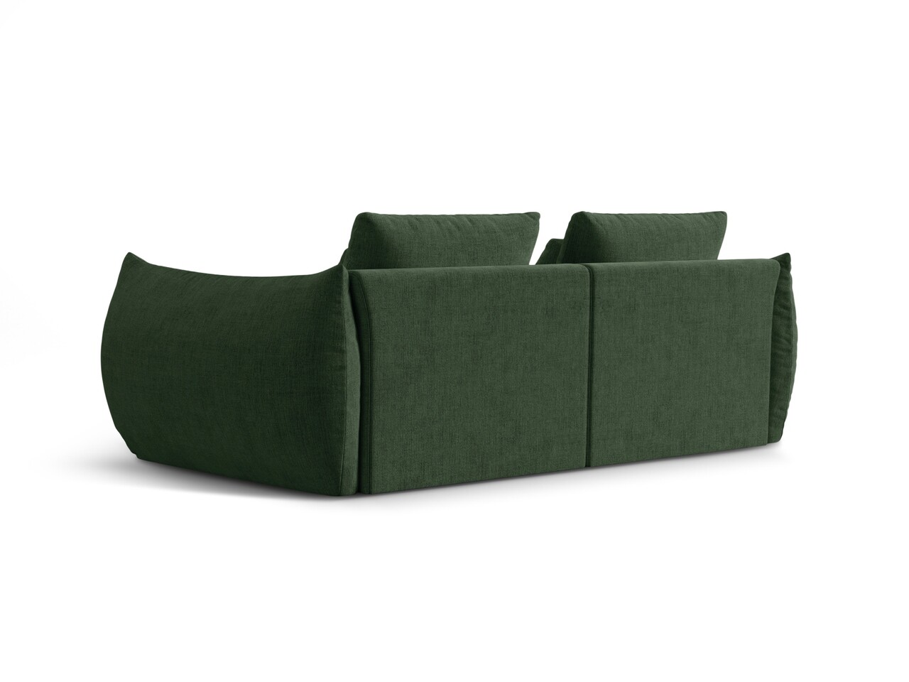 Canapea modulara 3 locuri, Bloom-86, Micadoni Home, 232x106x95 cm, tesatura structurata, verde muschi - 1 | YEO