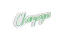 Decoratiune luminoasa LED, Champagne, Benzi flexibile de neon, DC 12 V, Verde