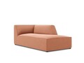 Sezlong living dreapta 1 loc, Ruby, Micadoni Home, BL, 180x93x69 cm, catifea, roz