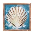 Tablou decorativ, Seashell, Creaciones Meng, 32x32 cm, hartie/lemn