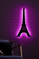 Decoratiune luminoasa LED, Eiffel Tower, MDF, 60 LED-uri, Roz