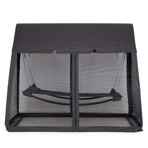 Hamac cu plasa de tantari, Halie, 233 x 137 x 202 cm, negru/gri