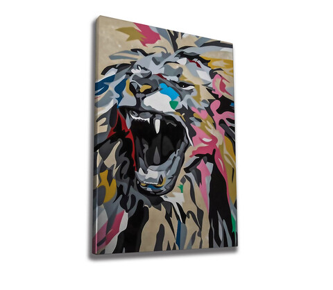 Tablou decorativ, WY167 (70 x 100), 50% bumbac / 50% poliester, Canvas imprimat, Multicolor