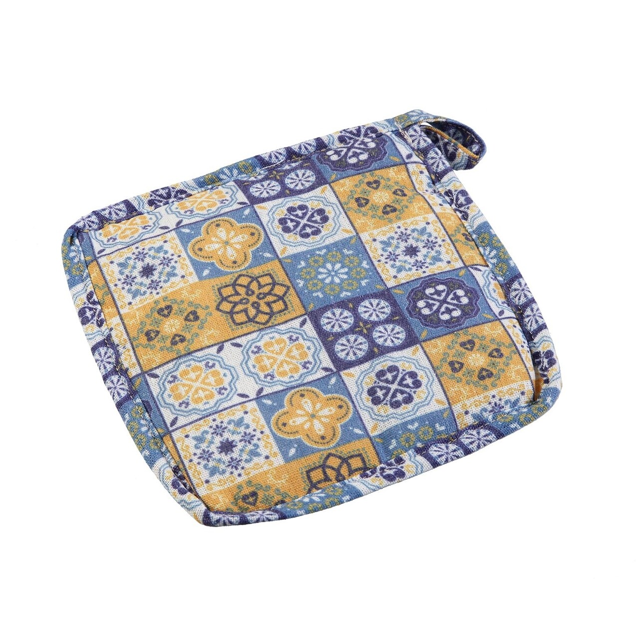 Suport pentru vase fierbinti Mandala Yellow, Versa, 20 x 20 cm, textil