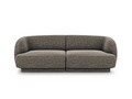 Canapea 2 locuri, Miley, Micadoni Home, BL, 184x85x74 cm, poliester chenille, gri