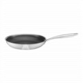 Tigaie cu acoperire Non Stick, Qualum Ceramic Futuro, Ambition, 28 cm, inox/ceramica, negru/argintiu