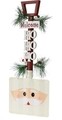 Decoratiune Shovel w Santa, 18x10x47 cm, lemn/fier, multicolor