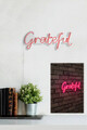 Decoratiune luminoasa LED, Grateful, Benzi flexibile de neon, DC 12 V, Roz