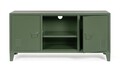 Comoda TV Cambridge, Bizzotto, 1 raft reglabil, 120.5 x 40 x 58.5 cm, otel, verde