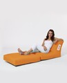 Fotoliu extensibil, Siesta, Ferndale Bean Bag, 55 - 180 cm, poliester impermeabil, portocaliu