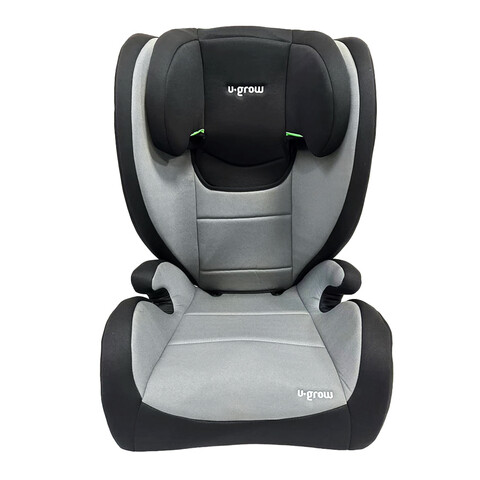 Scaun auto cu isofix U-grow, 100-150 cm, poliester, gri/negru