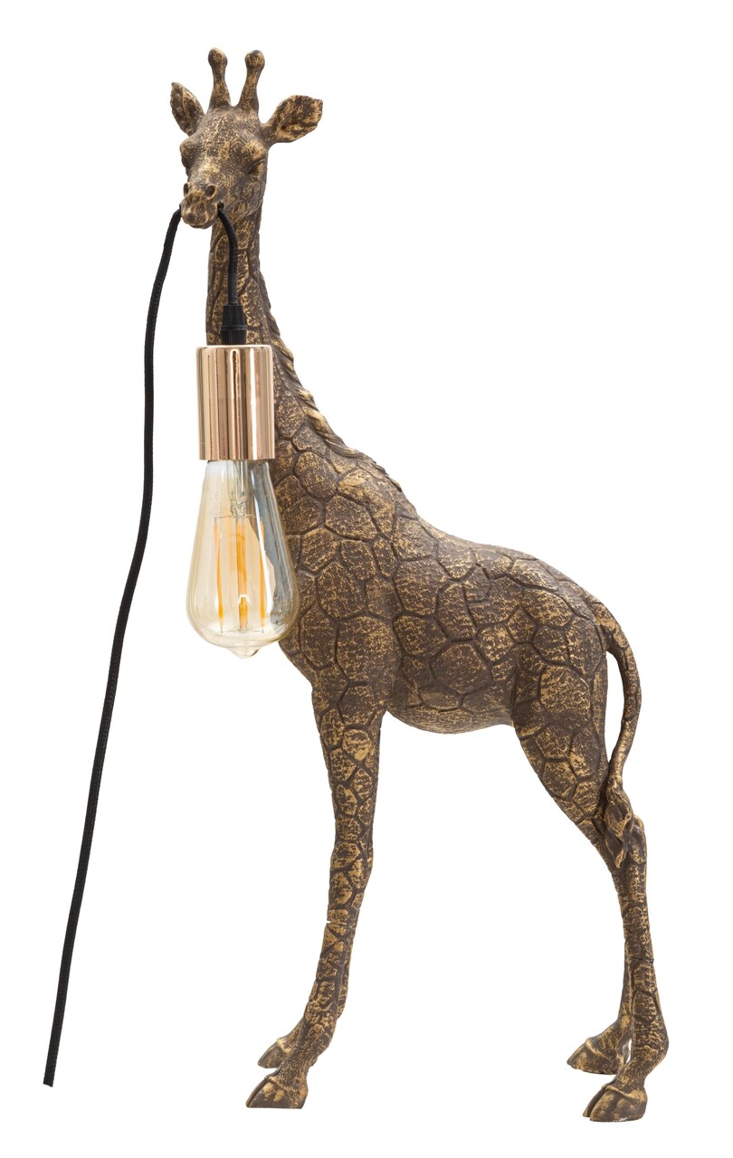 Lampa de masa Giraffe, Mauro Ferretti,  1 x E27, 40W, 28x16x60 cm, auriu